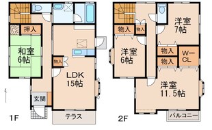 一戸建12480の物件間取画像